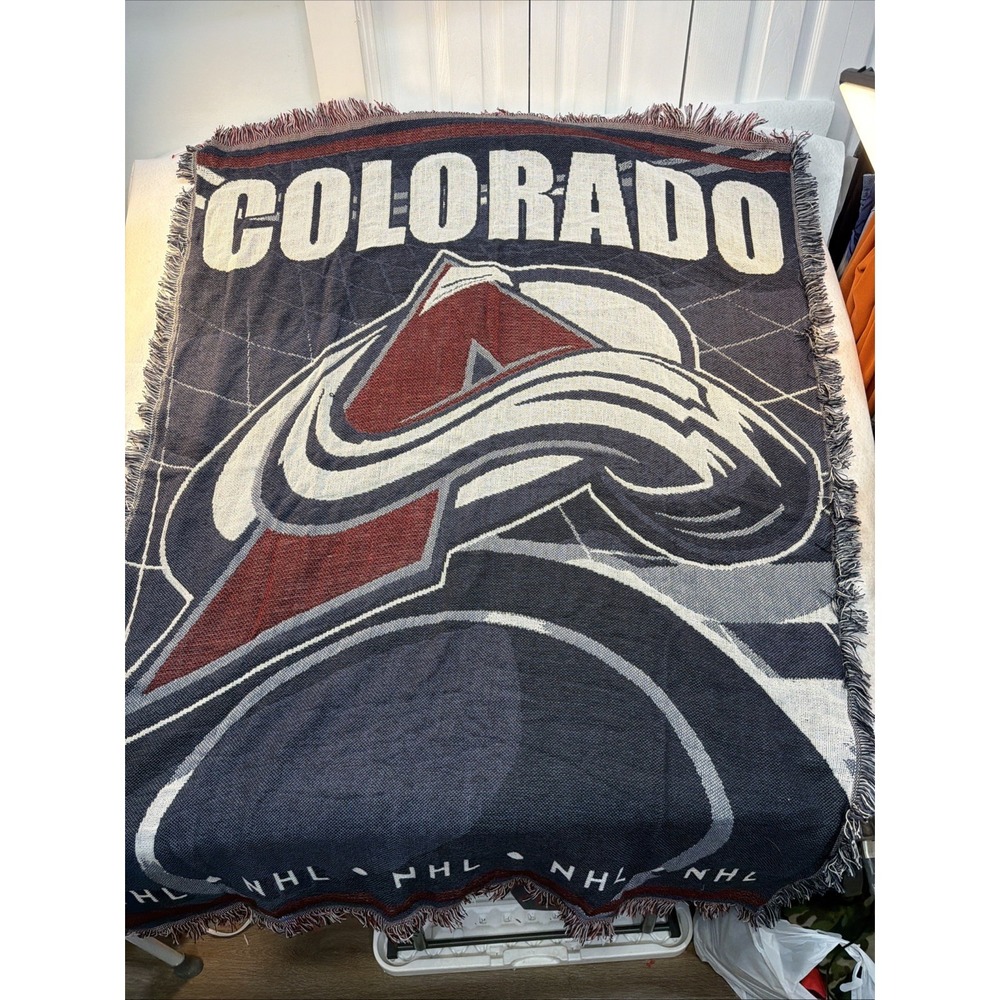 Colorado Avalanche Blanket Throw Tapestry NHL  The Northwest Company Made In USA